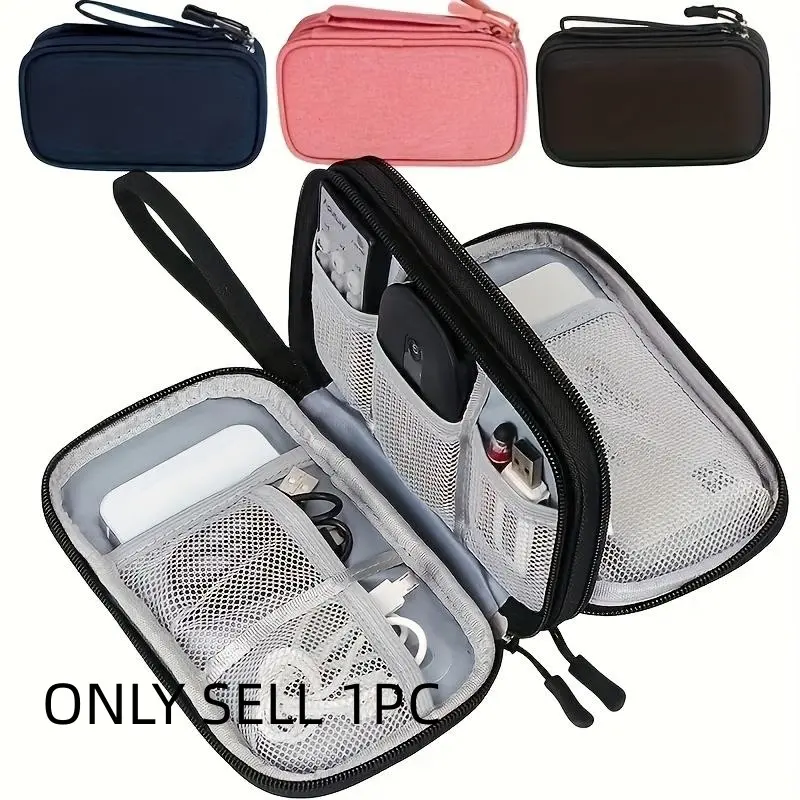 Portable Waterproof Storage Bag, Travel Digital Product Organizer, Multi-Layer Multifunctional Pouch, Data Cable Holder, Passport Holder, Creative File Box, Multi Pocket Organizer, Airplane Trip Essentials