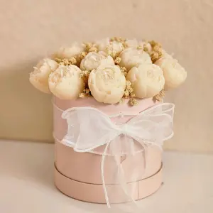 Handmade Peony Soy Candle Bouquet