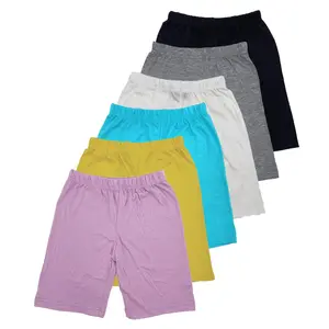 MISS POPULAR Girls 6-Pack Biker Shorts Soft Comfortable Cotton Spandex Elastic Waistband | Sizes 4-16