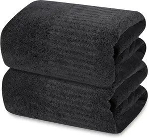 Bath Towels, Premium Towels for Bathroom 27'' x 54'', Highly Absorbent & Quick Dry Shower Towels, Lint-Free Large Bath Towel Perfect for Bathroom, Gym, Yoga, Hotel & Spa (2 Pack, Grey) Gift Home Goods