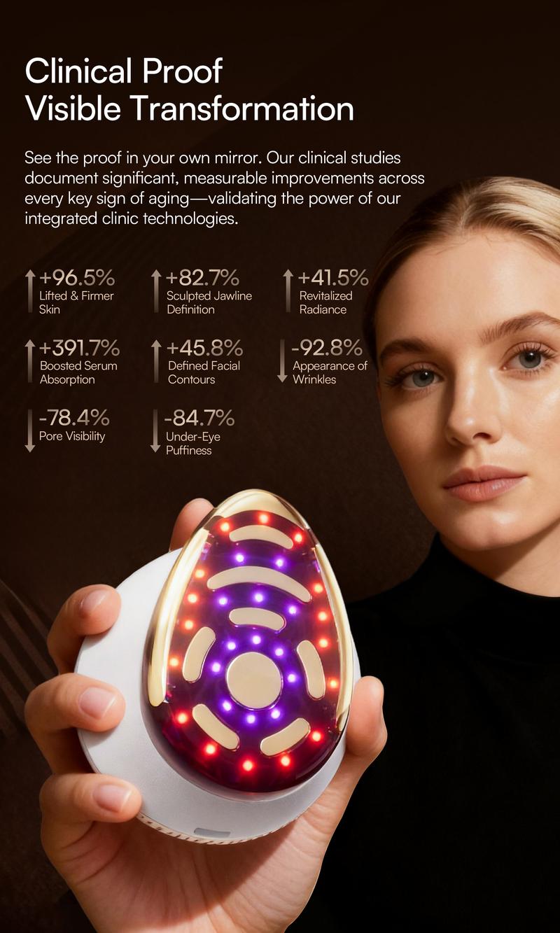 【LIVE EXCLUSIVE】INIA SPHERA At-Home RF & LED Anti-Aging Facial Device – Lift, Tighten & Sculpt with EMS Microcurrent, Red Light Therapy, Electroporation & Cryo Cooling for Firm, Glowing Skin. Perfect Black Friday Gift.
