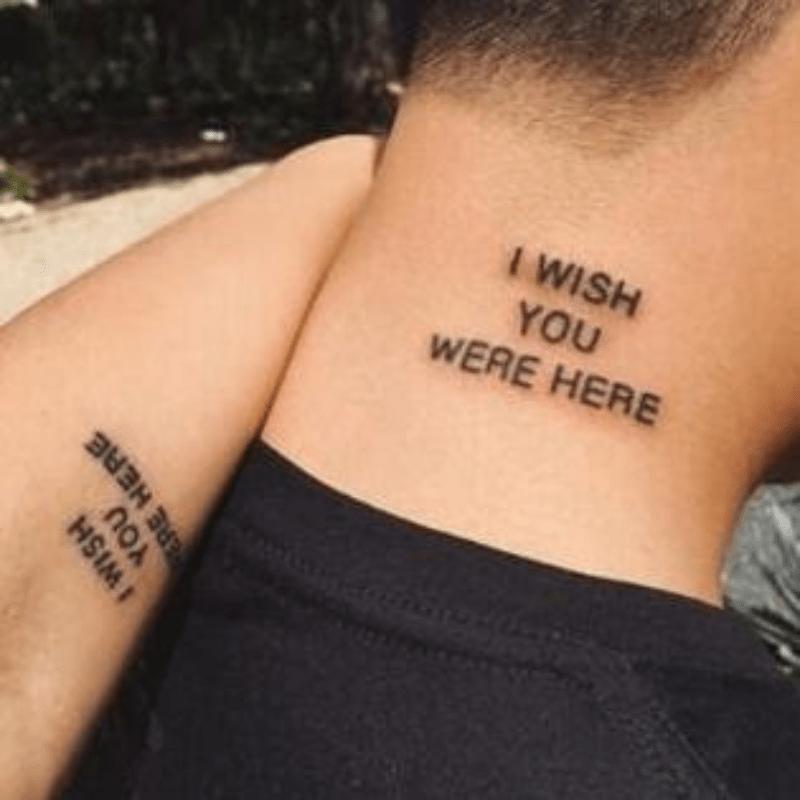 English Letter Temporary Tattoo Sticker, 56pcs Waterproof Long Lasting Fake Tattoo Sticker for Leg & Neck & Hand, Body Art Decoration for Men & Women, Sticker Tattoos