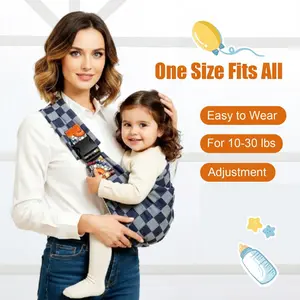 Baby Sling Carrier Newborn to Toddler Adjustable One-Shoulder Design with Hip Seat Support, Labor-Saving Baby Wraps Carrier 10-30 lbs
