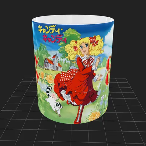 Candy Candy Anime Ceramic Printed Coffee Mug - 11 oz & 15 oz Reuse Kitchen Drinkware Cup for Home