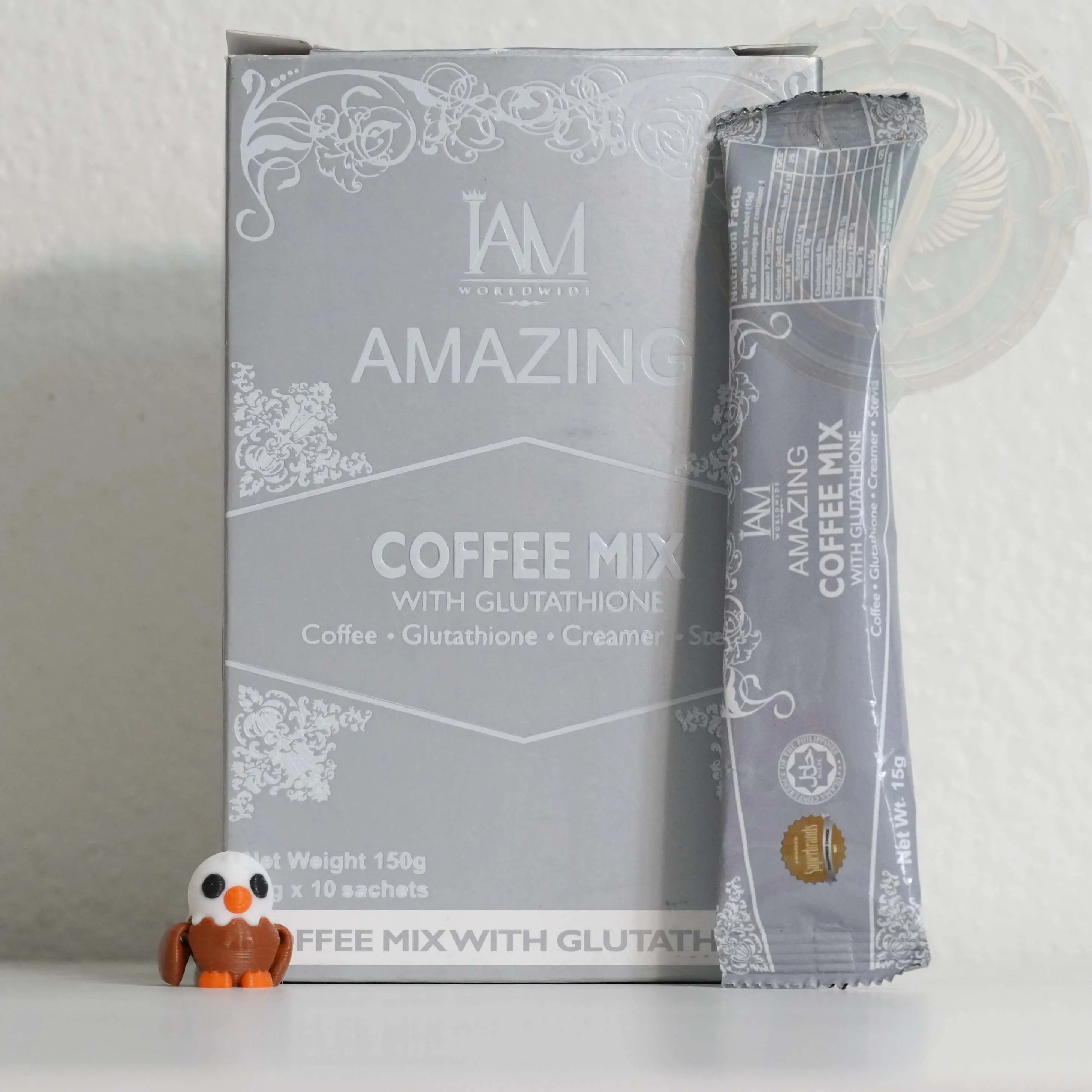 IAM Worldwide - Amazing Coffee Mix with Glutathione – Instant Coffee with  Stevia, Creamer & Arabica Beans (10 Sachets)