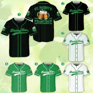 St Patrick's Day Drinking Team Baseball Jersey, Irish Beer Social Club Jersey, Lucky Clover Shamrock Jersey, St Paddy’s Day Party Gift
