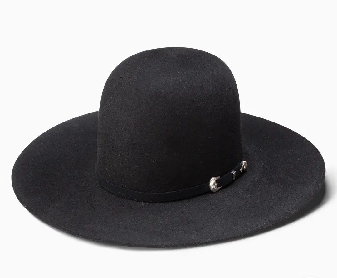 RESISTOL 6X BLACK MIDNIGHT OPEN CROW