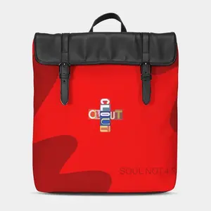 Clout Clothing Luxury Carry On Back Pack for Flight Travel (Red/Red) - Perfect for Traveling
