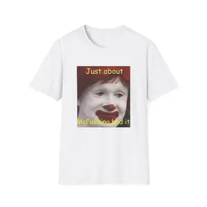 100% Cotton Men's "Just About Had It" Funny Viral Graphic T-Shirt - Short-Sleeve Round Neck Casual Comfy Streetwear, Friend Gift, S-3XL Menswear Top, Summervibes, Shortsleeve