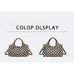 Viral Checkerboard Woven Hobo Bag, Old Money Quiet Luxury Shoulder Purse, 2-Color Casual Handbag with Detachable Strap