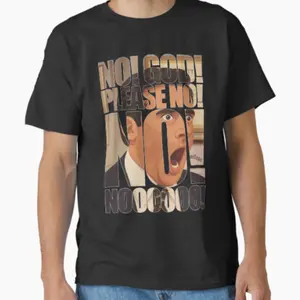 The Office Michael Scott "No God Please No" Meme T-shirt, Funny Toby’s Return Graphic Tee
