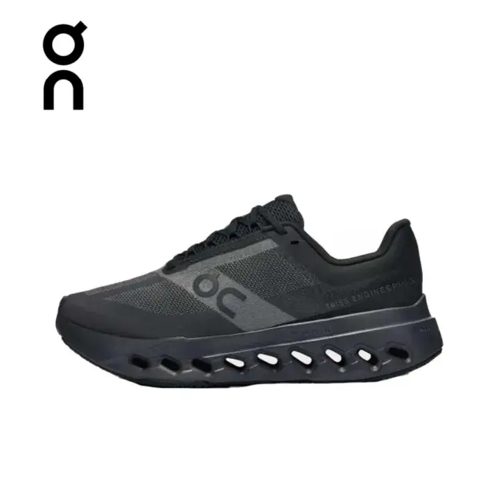 On Cloudsurfer Next All Black Sneakers Unisex Mesh Cushioned Running Training Shoes