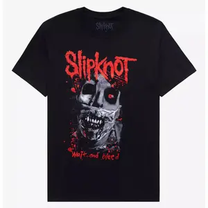 Slipknot Wait And Bleed T-Shirt Women's Oversize 100% Cotton Breathable Streetwear Top