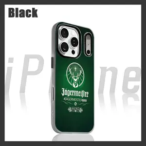 Jagermeister Liqueur LOGO Phone Case For iPhone 17 air 16 e 15 14 13 12  Pro Max Plus Purple 2-in-1 Jelly case