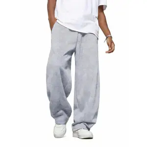 Boys jogger pants Sweatpants Wide Leg Elastic Waist Pants Pull On Fleece Athletic Joggers Ages 8-16 Years
