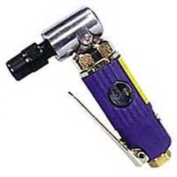 Astro Pneumatic AST1240 1/4-Inch 90-Degree Angle Die Grinder, Rib Textured Handle, Front Exhaust, Lever Throttle, Built-In Regulator, Compact Lightweight Power Tool with Feathering Control, Vibration Reduction