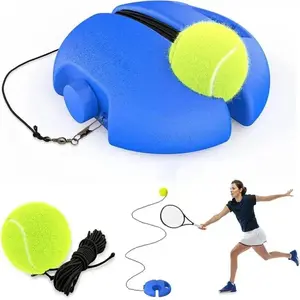 Portable Tennis Trainer Rebound Ball Kit for Solo Practice, Single Player Training Equipment with String Ball, Ideal for Beginners & Daily Exercise, Sport