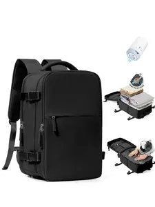 Vacuum Travel Backpack Set with Electric Vacuum Pump, Large Capacity, Casual Business Bag, Outdoor Hiking Camping, Unisex, Vacuum Compression Backpacks