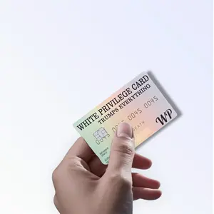White Privilege Trumps Holographic Credit Card Stickers Matte Waterproof Vinyl Debit Skin Decal Cover Easy To Apply