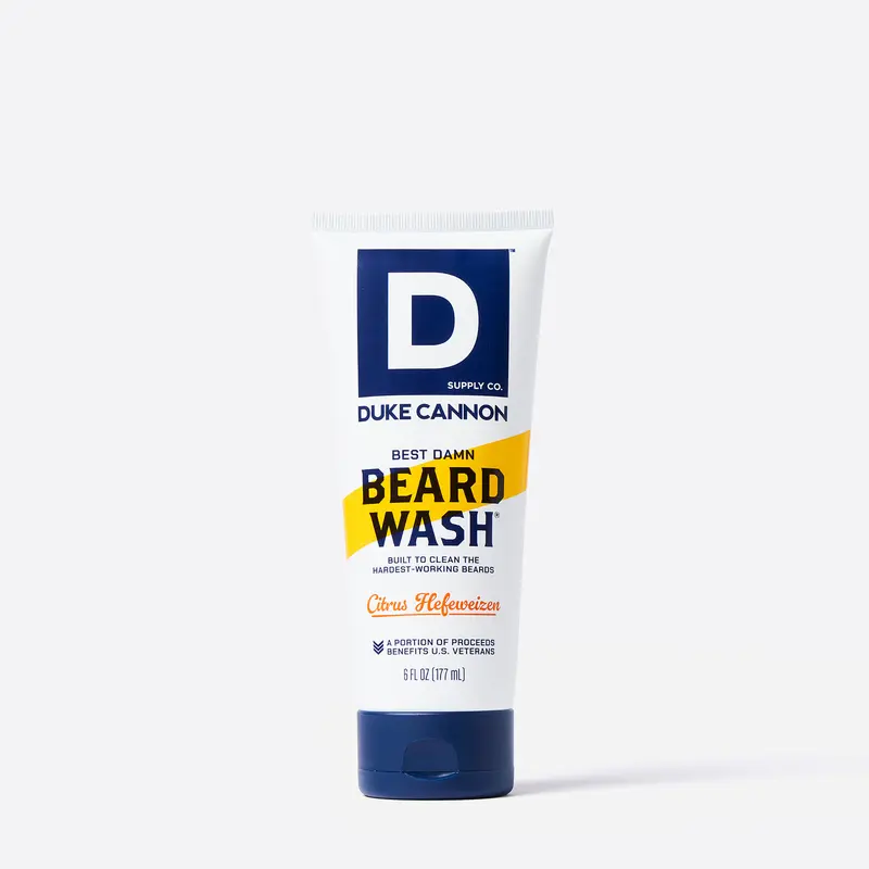 Duke Cannon Supply Co. Best Damn Beard Wash, Made with Natural and Organic Ingredients, 6 oz