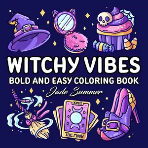 Witchy Vibes: Bold and Easy Coloring Book for Adults, Teens, and Seniors with Simple and Spooky Designs for Relaxation (Bold and Easy Coloring Books