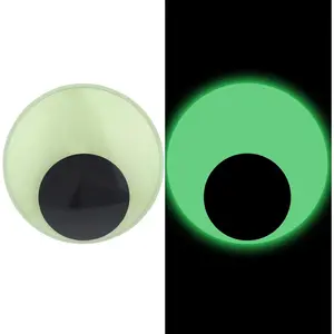 2 Pcs 7 Inch Glowing Googly Eyes Self Adhesive Luminous Giant Wiggle Eyes Large Googly Eyes Giant Googly Eyes Eye Stickers Glowing Eyes Googly Eyes Self Adhesive for Halloween Decoration Stickers