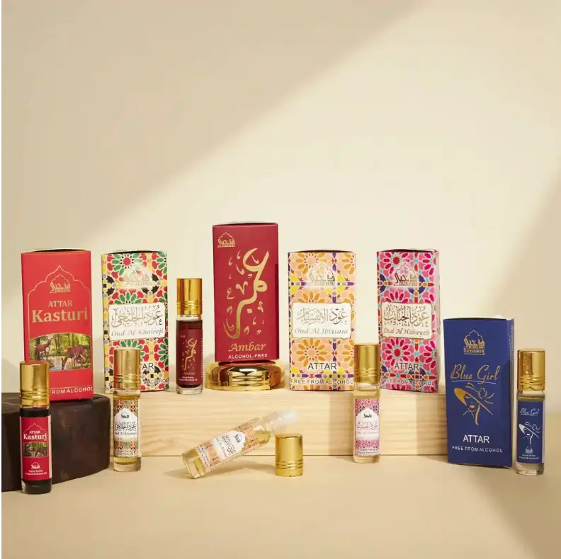 Dukhni Premiere Unisex Attar Oil Set | Long-Lasting Luxurious Arabic Perfume Oils for Beauty & Personal Care | Fragrance Collection, Perfume Oil, Oil Stick Unisex Fragrance
