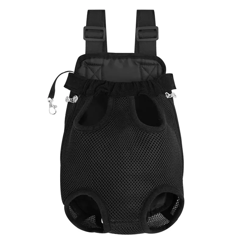 Pet Carrier Backpack Adjustable Pet Front Cat Dog Carrier Backpack Travel Bag Easy-Fit for Traveling Hiking Camping Black