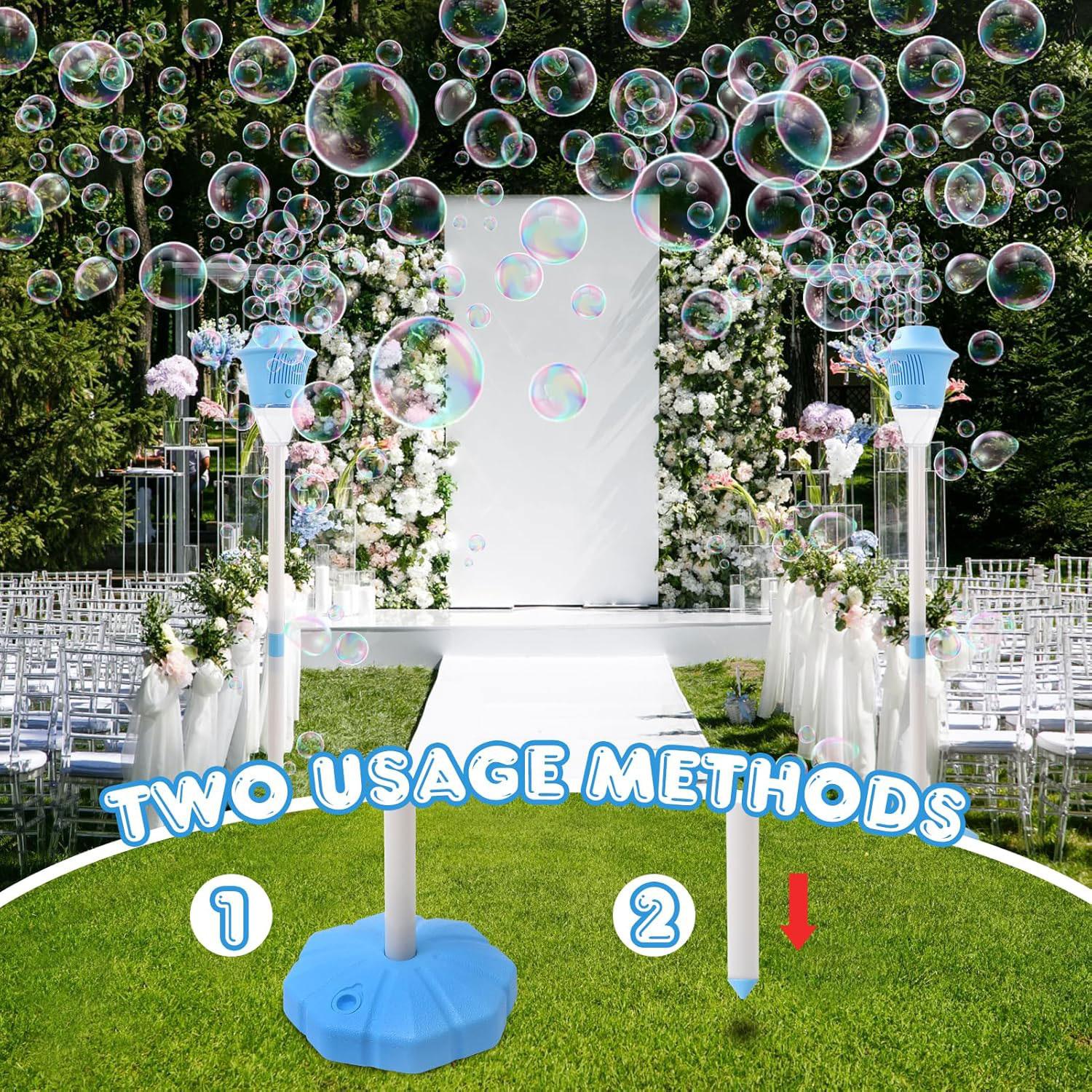 Automatic bubble blowing machine, adjustable height bracket, automatic bubble blowing machine, gifts for boys and girls, Christmas gifts, adult birthday wedding party outdoor toys