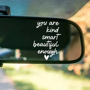Car Rearview Mirror Sticker, Vinyl Car Sticker, Car Mirror Decal, Car Exterior Decoration Accessories for Women & Men, Sticker For Cars