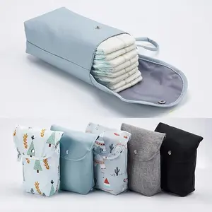 Waterproof Reusable Baby Diaper Bag, 1 Piece Large Capacity Diaper Storage Bag, Carrying Bag for Going Out, Traveling, Travel Essentials for Infant, Hospital Bag Baby, Baby Essentials, Multifunctional Diaper Bag, Travel Diaper Tote, Essential Items