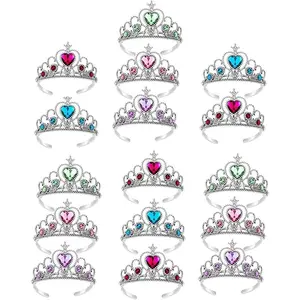 16 Pcs Tiaras Crown Set, Princess Dress Up Costume Birthday Party Favors Accessories Girls Birthday fantasy