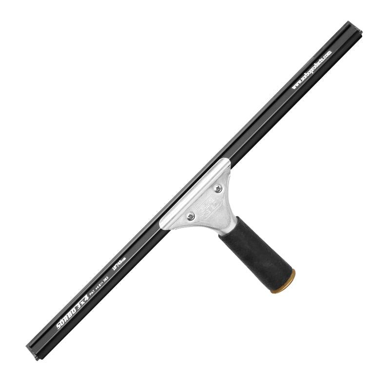 Sorbo Black Mamba Squeegee Complete Aluminum Handle with Rubber Grip for Extension Pole Work & Straight Strokes with 90-Degree Ends