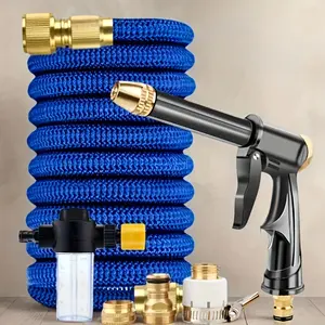 1pc High-Pressure Car Washing Water Gun, Plastic Gun Body, Garden Water Hose Nozzle, Garden Shower, Multifunction Watering Tool, Powerful Cleaning