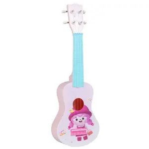 21 Inch Kids Ukulele Nylon Strings BPA Free ABS Mini Guitar For Beginners