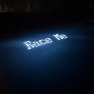 Customizable LED Sign For Windshield