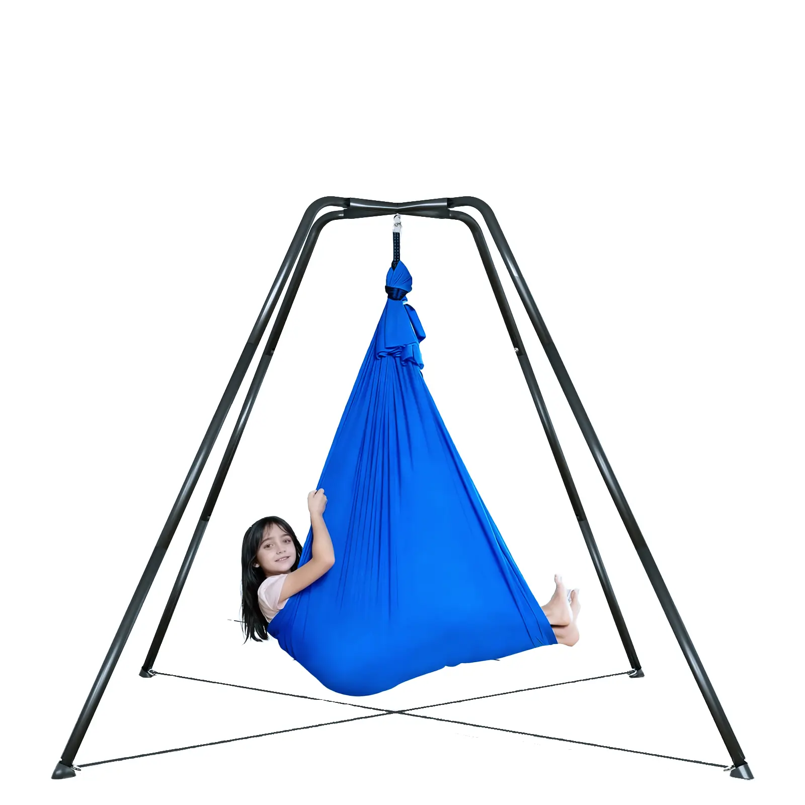 Swing Stand Frame, Indoor Tree Swings Stand for Kids Heavy-Duty Metal Swings Frame Suitable Tree Saucer Sensory Round Swing for Backyard Playground Park, Saucer Swing -NOT Included