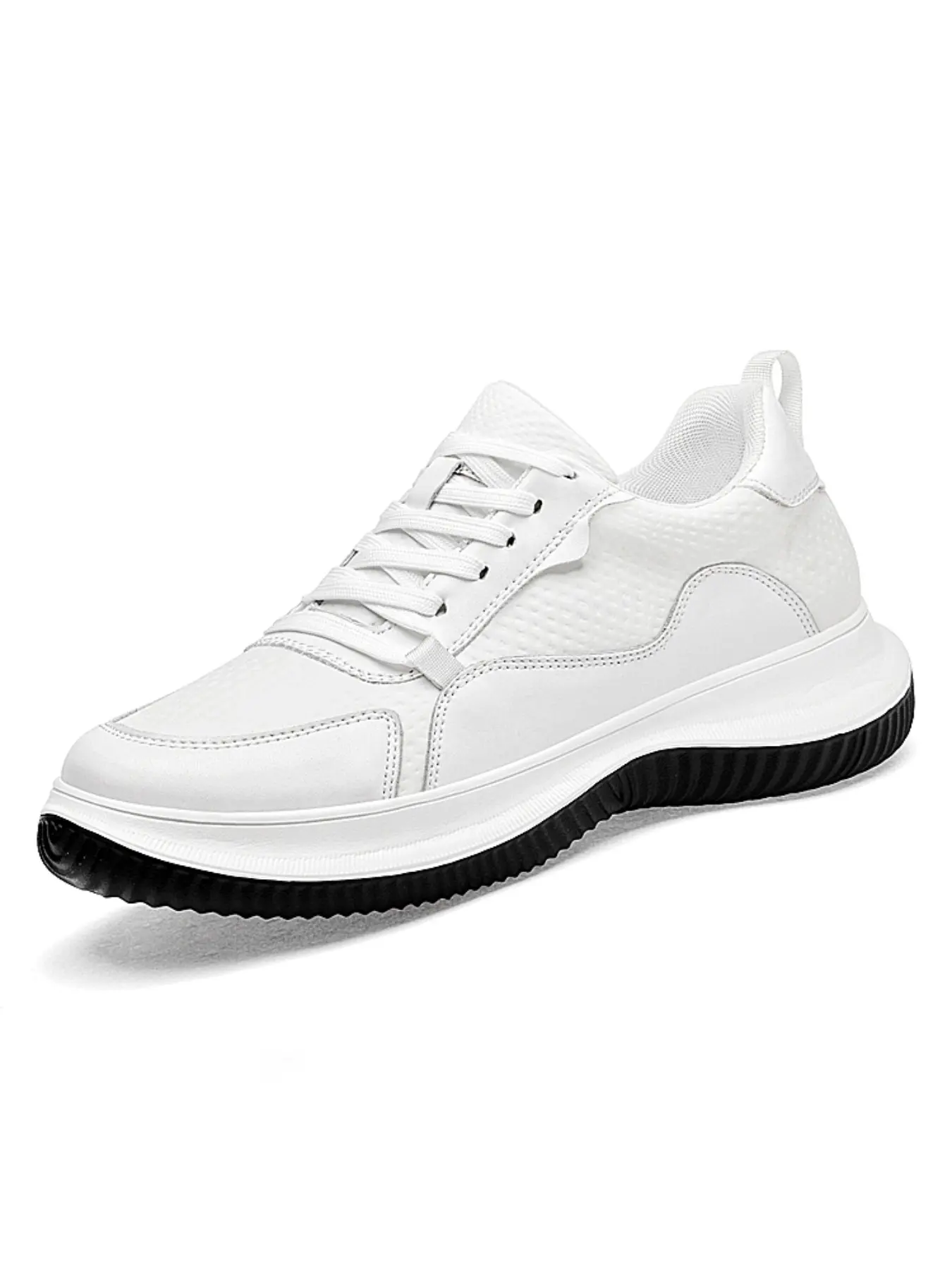 Men's Invisible Height-Increasing Shoes, New Travel Sports Casual Shoes, Leather Breathable Lightweight Walking Shoes