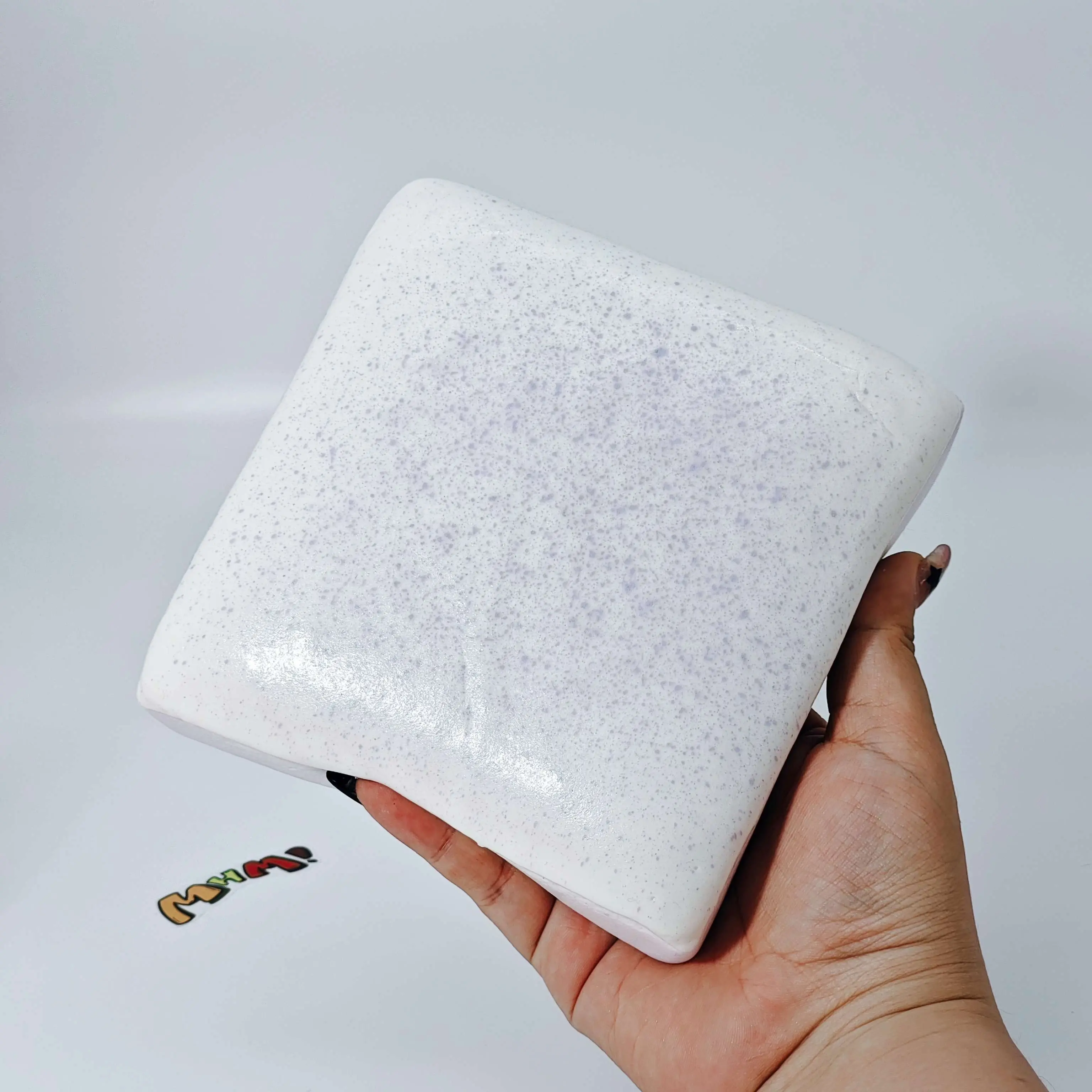 MHM Taro Toast Slow Rising Squishy Toy, Soft Sticky Texture Foam Sensory Fidget Toy, Cute Food-Themed Gift