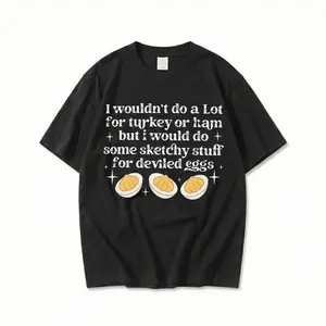 GGOR Comfort Colors I Wouldn’t Do A Lot for Turkey or Ham But I’d Do Sketchy Shirt, Funny Thanksgiving Tee, Deviled Egg Humor Shirt, Fall Holiday Gift