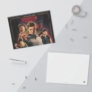 Stranger Things 2026 Calendar, Retro Eleven & Hawkins Kids Wall Calendar, Sci-Fi Series Merch, Monthly Planner 2026, Unisex Gift for Fans, Unique Holiday & Christmas Gift Idea