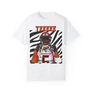 Tee Higgins Shirt | Cincinnati Bengals Shirt | TEEEE Shirt | Comfort Colors Vintage Tee | Who Dey Shirt