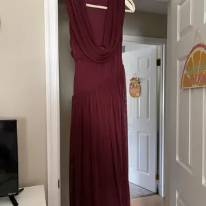 Customer wearing the Athena Gown