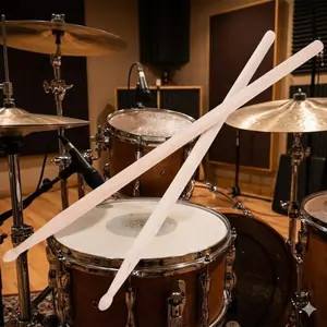 Pro-Grade Anti-Split Drumsticks: Durable, Sweat-Resistant Sticks for Stage Performance, Practice, & Rehearsal. Superior Grip, Anti-Slip Handle, Perfect for Studio, Dorm, & Live Shows.