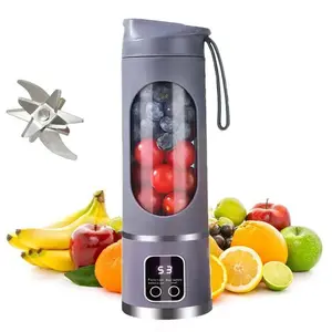 Small Portable Blender and Juicer, USB Rechargeable Blenders, Stainless Steel Blade, Personal Wireless Mixer, Ideal for Smoothies and Shakes