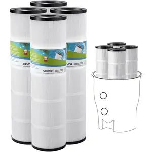VEVOR Pool Filter Cartridge, 420 Sq. Ft, Spa Hot Tub Filter Cartridge Replacement, Compatible with Pentair CCP420, PCC105-PAK4
