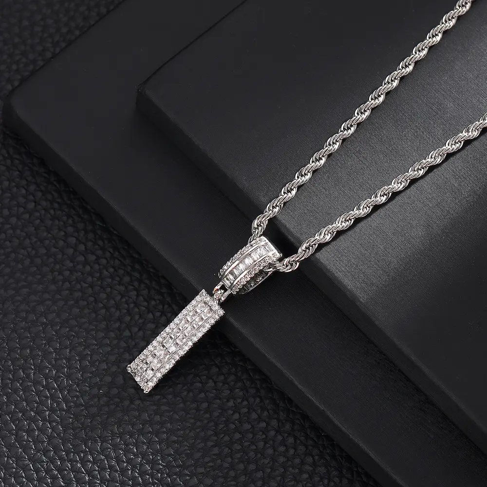 I+20inch Fried Dough Twists chain (silve