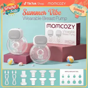 【Summer Vibes】Momcozy  S9 Pro & S12 Pro Breast Pump, Upgraded Wearable Breast Pump, Hands-free Design, with LED Display, Dual-head Electric Portable Breast Pump, with 2 Modes and 9 Levels, 24mm,A