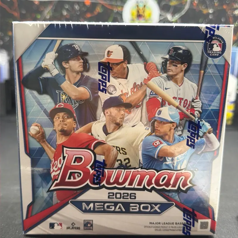 2026 Bowman Mega Box - Collectible Baseball Card Box with Exclusive Inserts, Limited-Edition Cards