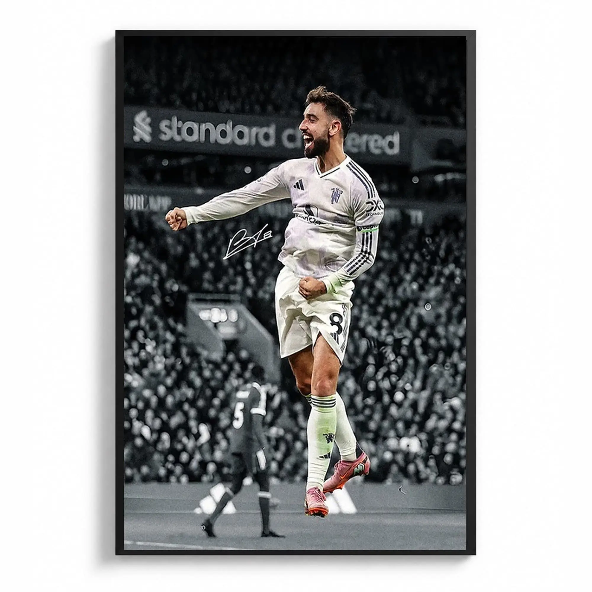 Bruno Fernandes Celebration Poster, Soccer Gifts, Sports Poster, Football Poster, Soccer Wall Art( Unframed - Print Only )